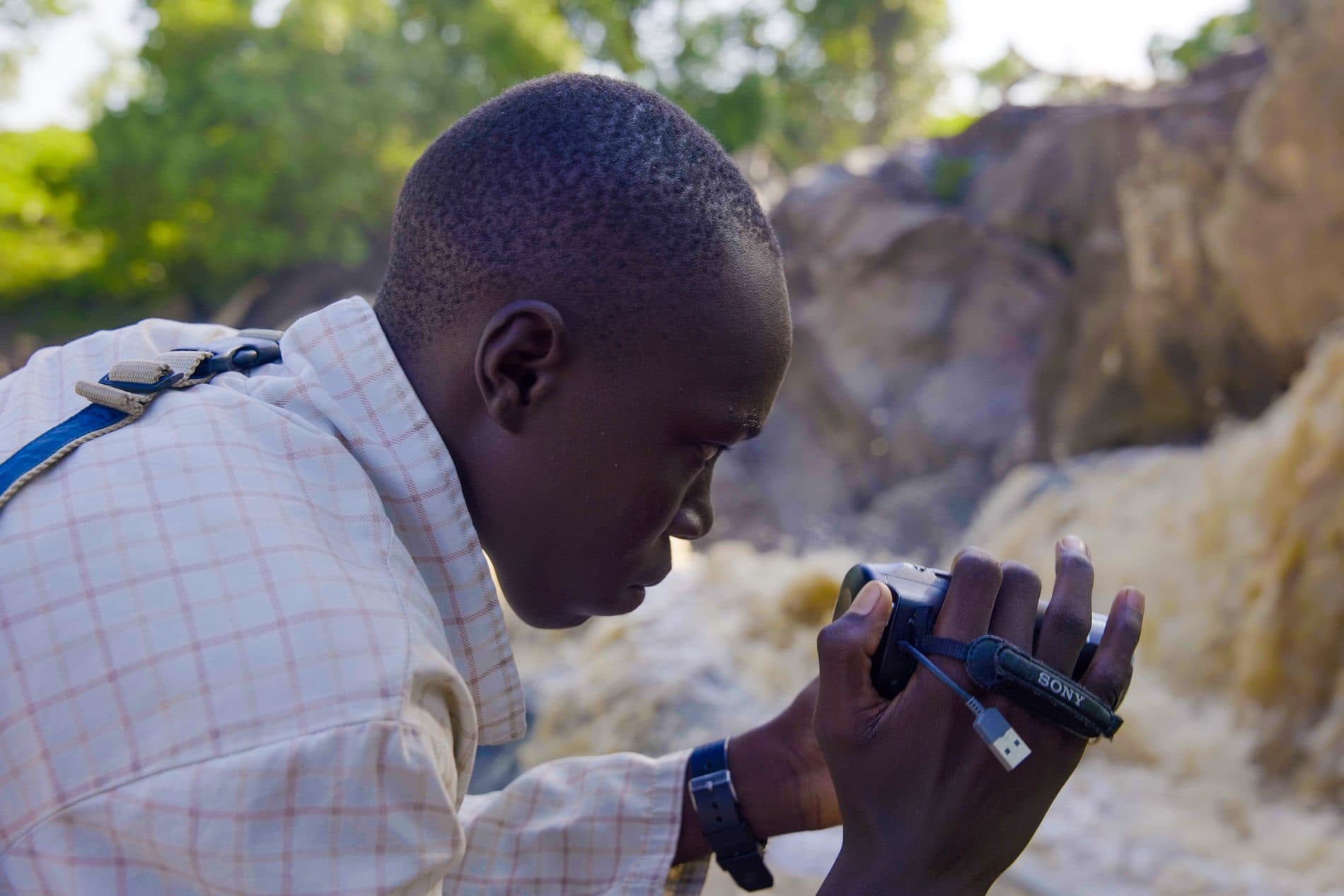 Youth practicing media and documentation skills