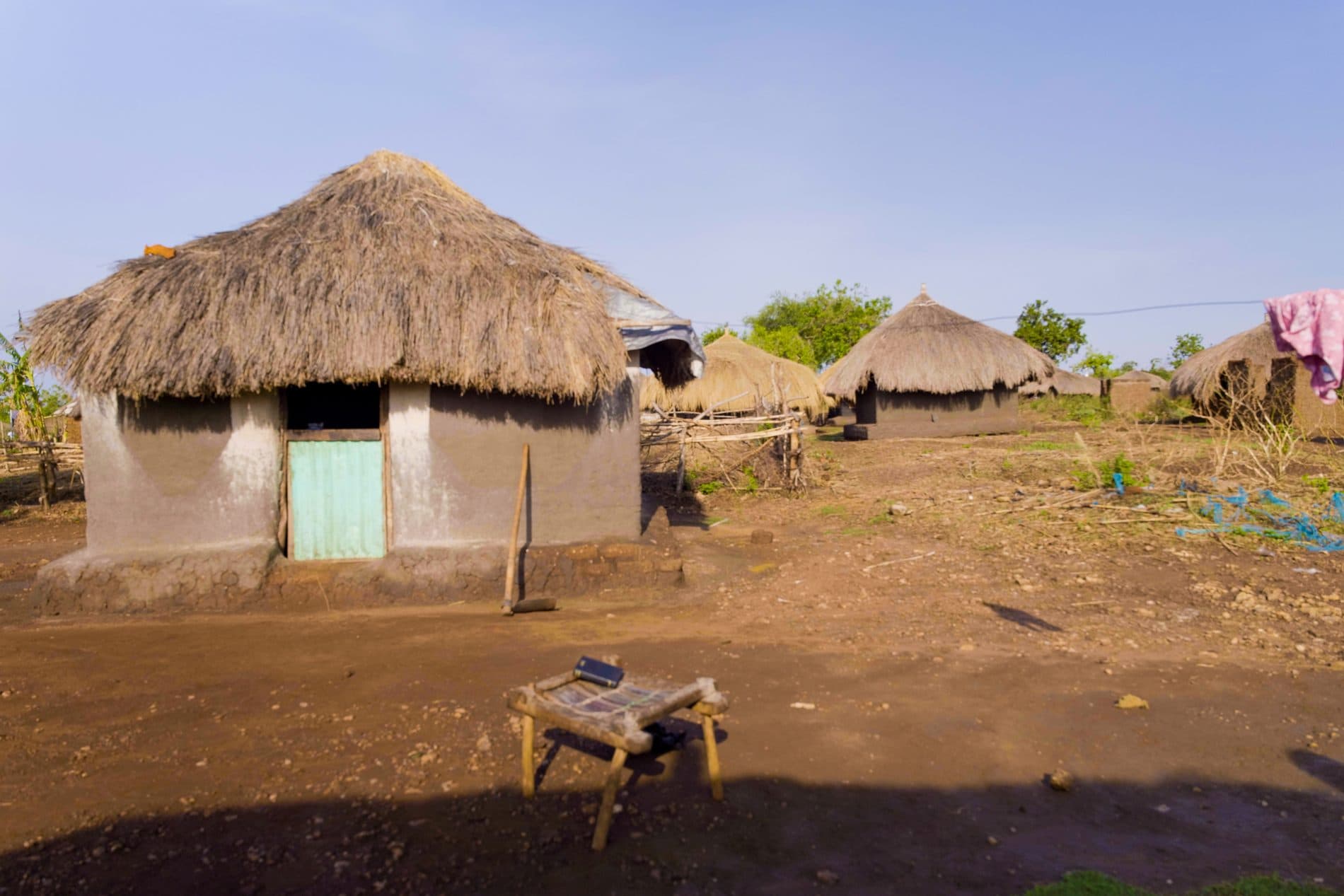 Homes and community landscape in Imvepi Refugee Settlement