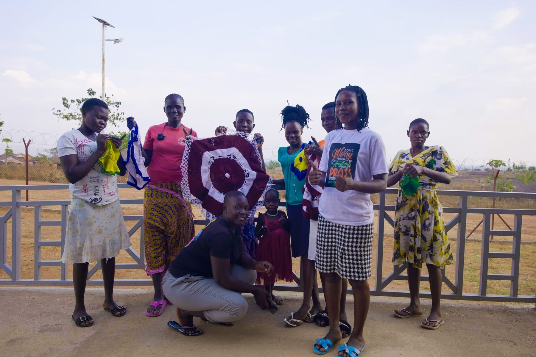 Women learning skills for resilience